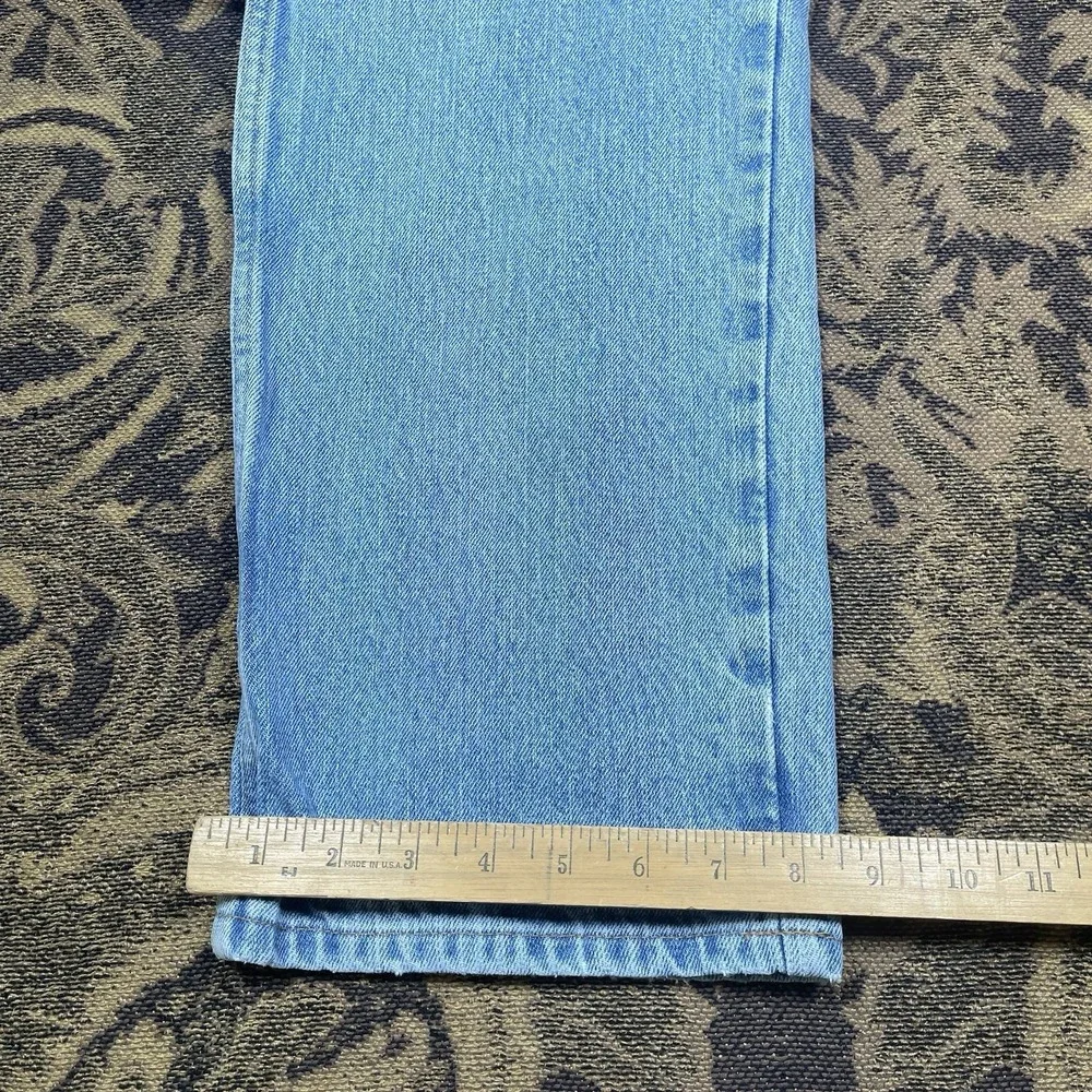 Vtg Round House Jeans Mens Size 34x32 Blue Light Denim Pants Made In USA